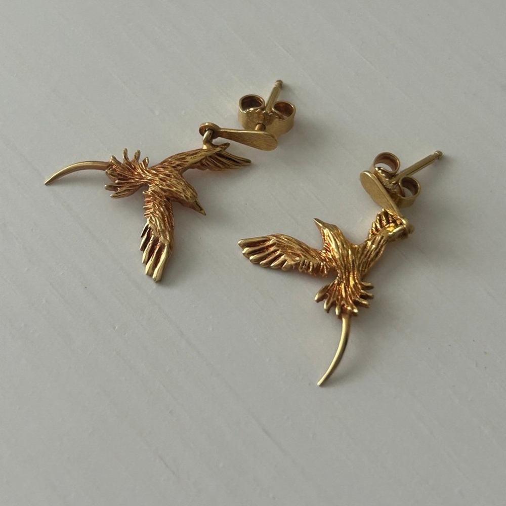14K Gold Bermuda Long tail Earrings